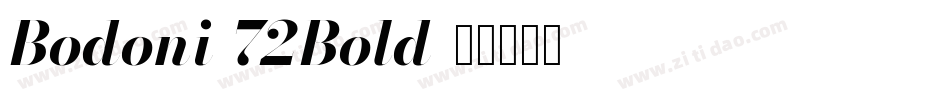Bodoni 72Bold字体转换